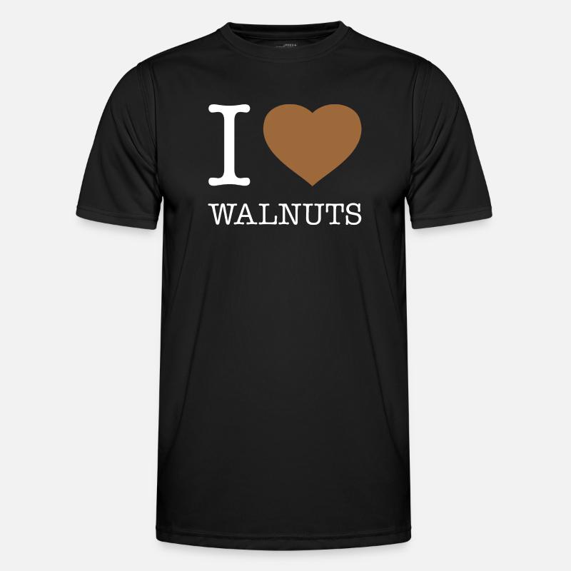 I LOVE WALNUTS - Men's Functional T-Shirt - black