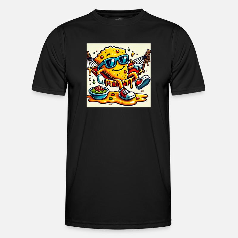 Nacho Every Day – Chill Snack Vibes - Männer Funktions-T-Shirt - Schwarz