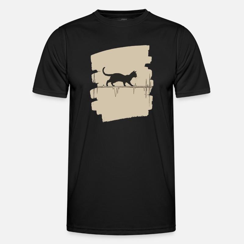 ECG cat Men's Functional T-Shirt