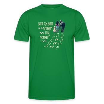 Mistress Dog and Horse - Men's Functional T-Shirt - kelly green - Front - AI Model Male 178 dark (178cm)