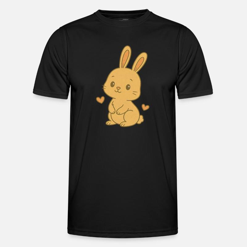 Bunny Bunny Spring Summer Easter Garden - Men's Functional T-Shirt - black