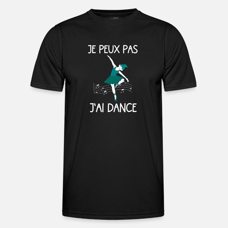 I can't I dance fun gift idea - Men's Functional T-Shirt - black
