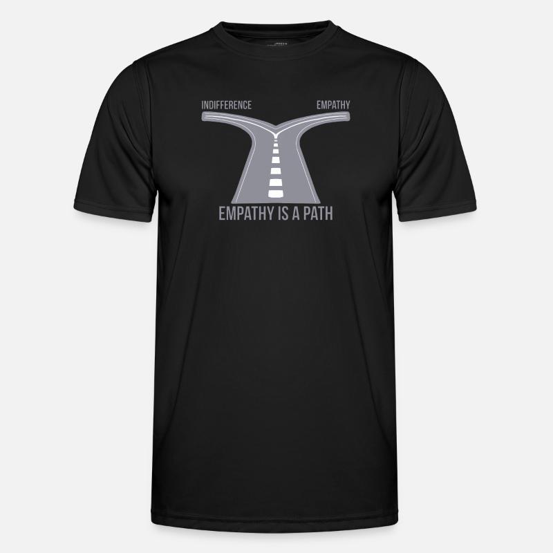 Empathy is a Path - Men's Functional T-Shirt - black