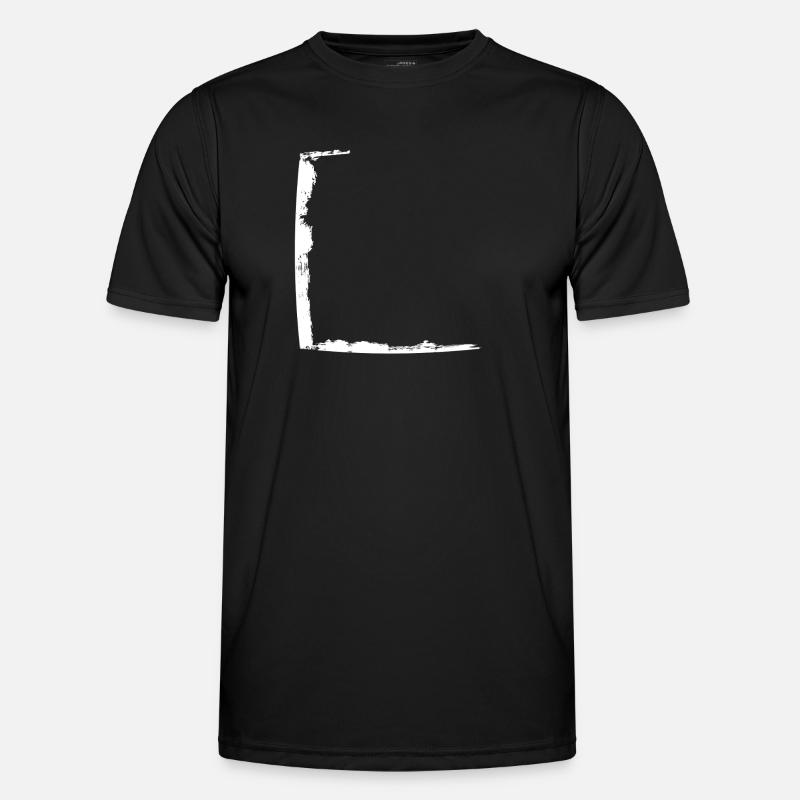 Half frame dirty white - Men's Functional T-Shirt - black