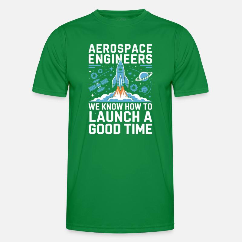 Aerospace Engineer Rocket Launch Humor Männer Funktions-T-Shirt