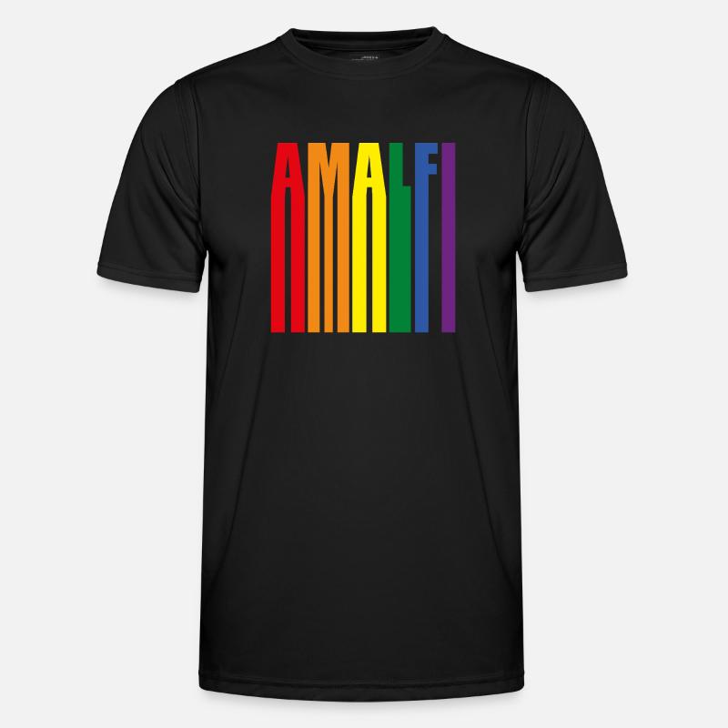 Amalfi Regenbogen Pride Geschenk Männer Funktions-T-Shirt