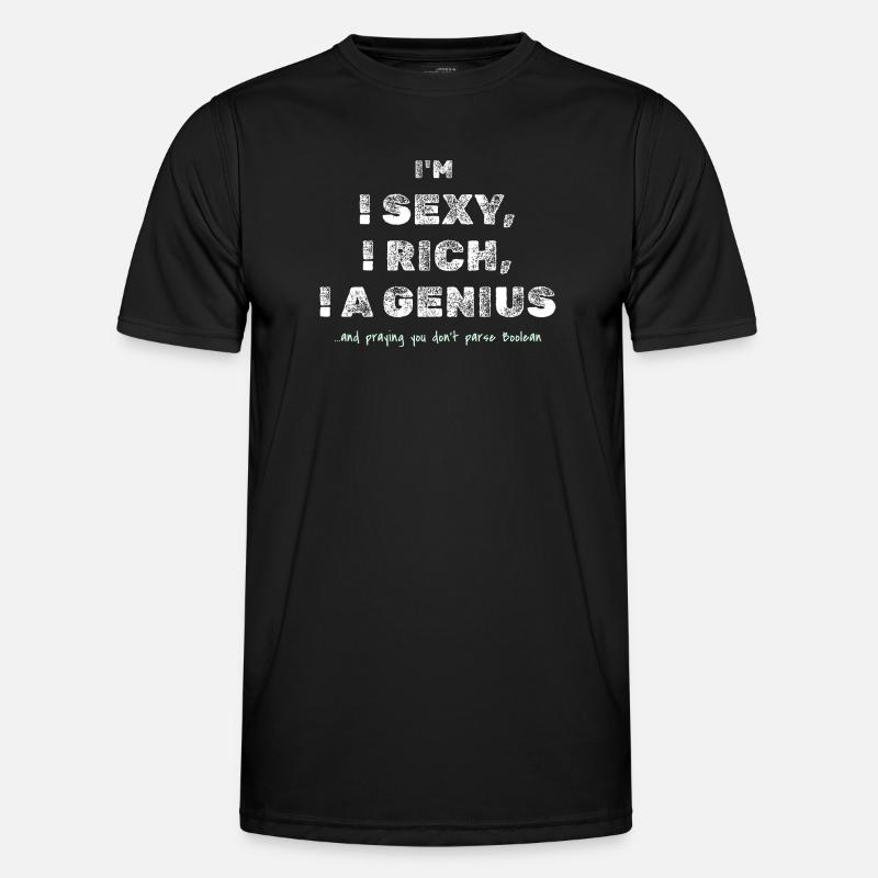 Boolean Joke – Funny Dev Tee - Men's Functional T-Shirt - black