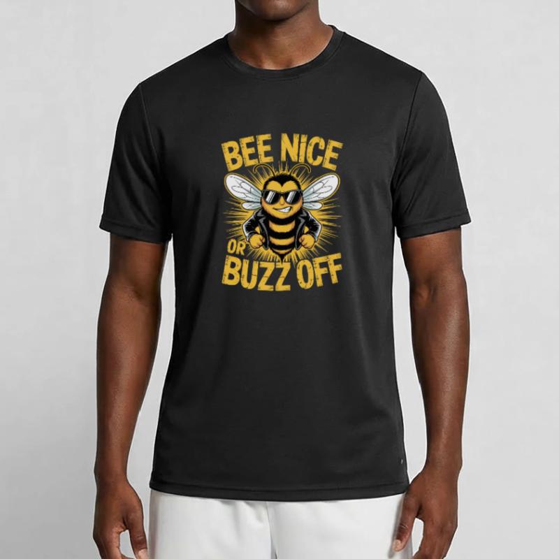 Bee Beekeeper Bee Nice Or Buzz Off Beekeeper Men's Functional T-Shirt