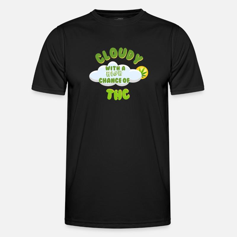 Cloudy THC Celebration Design Men's Functional T-Shirt