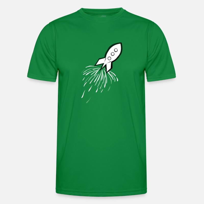 Rakete Rocket | astronaut Männer Funktions-T-Shirt