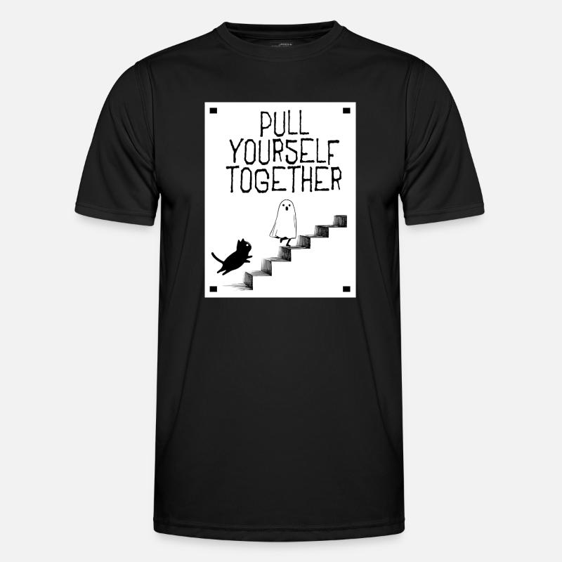 Pull yourself together - Men's Functional T-Shirt - black