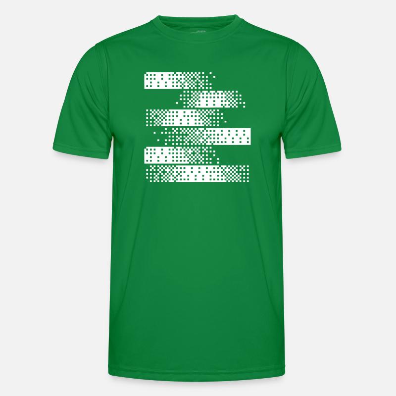 Abstract Digital Pixel Pattern Men's Functional T-Shirt