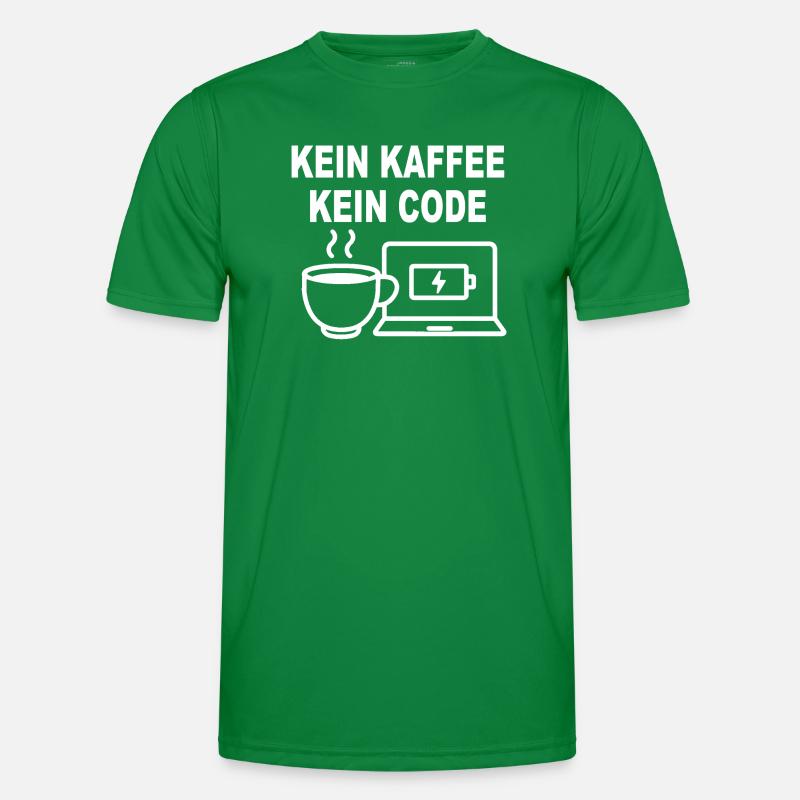 Kein Kaffee Kein Code - Conception de programmeur amusant T-shirt sport Homme