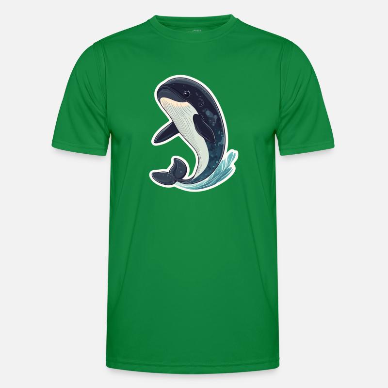 Wal Männer Funktions-T-Shirt