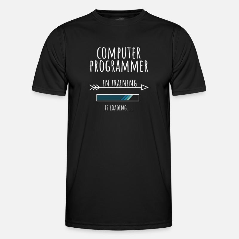 Geschenk Beruf Ausbildung Computerprogrammierer - Männer Funktions-T-Shirt - Schwarz