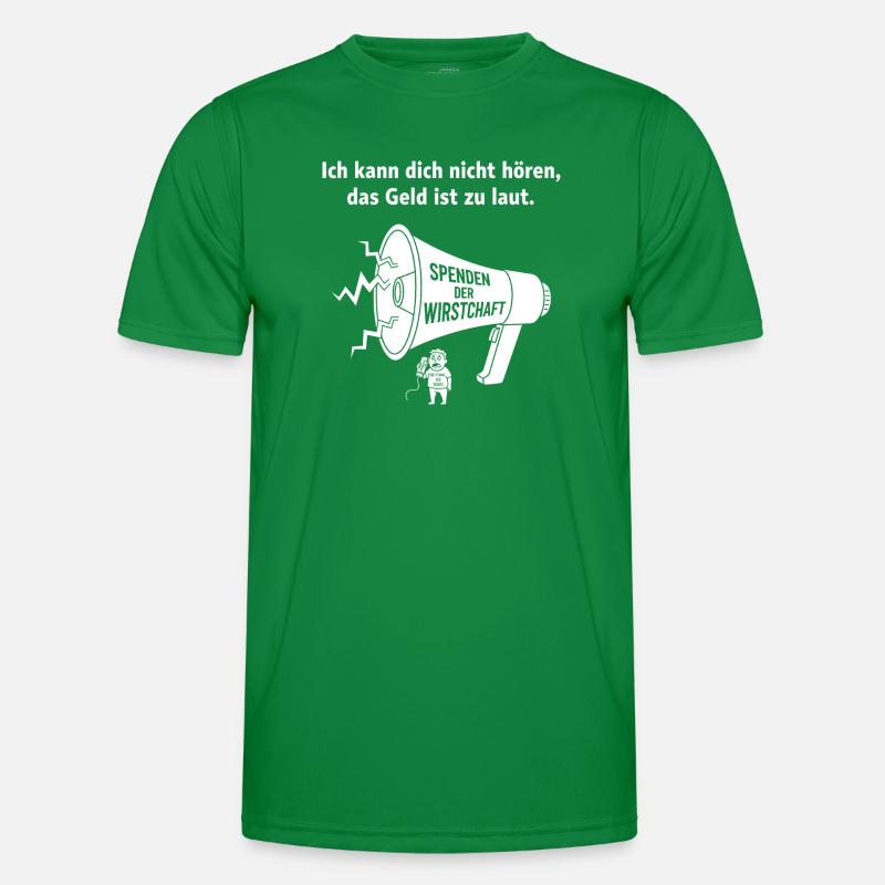 Powerful Economic Demo Illustration Men's Functional T-Shirt