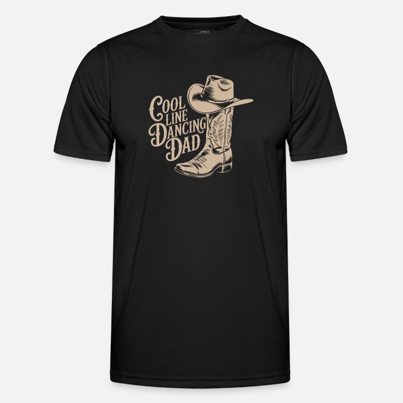 Linedance Papa Cowboy Hut Style Deko Männer Funktions-T-Shirt