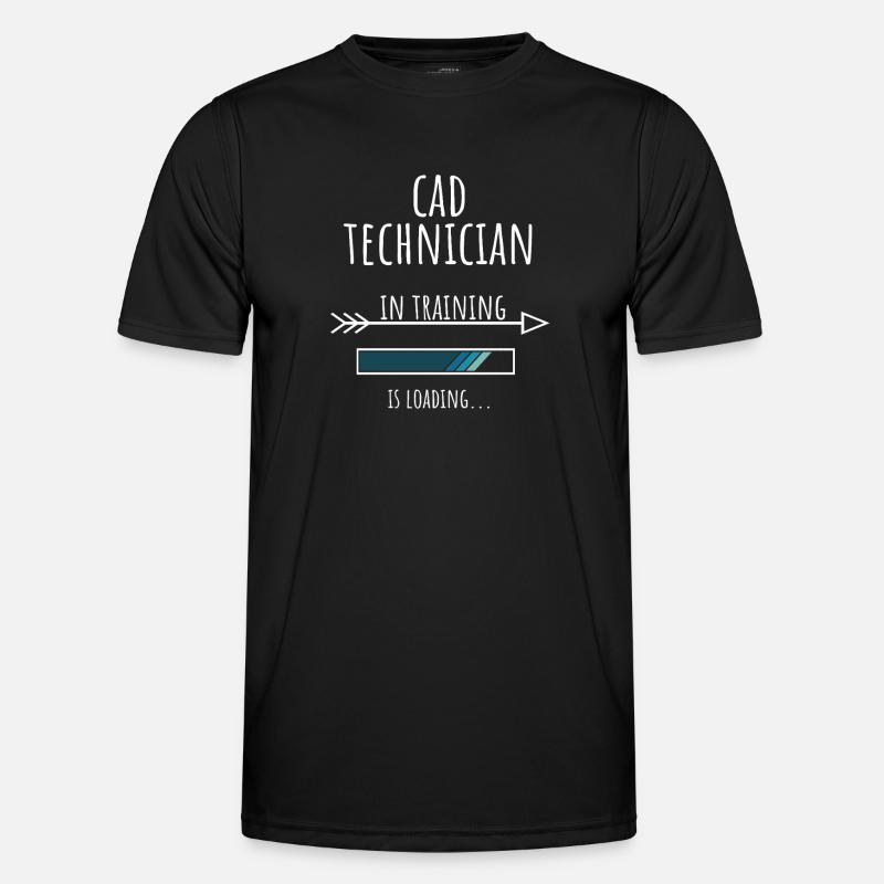 Gift Profession Training CAD Technician - Men's Functional T-Shirt - black
