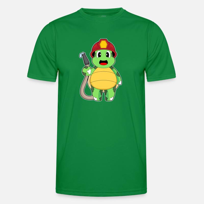 turtle fireman fire hose Men's Functional T-Shirt
