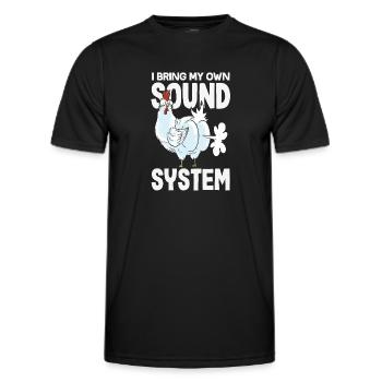Public Fart Funny Inappropriate - Men's Functional T-Shirt - black - Front - AI Model Male 178 dark (178cm)
