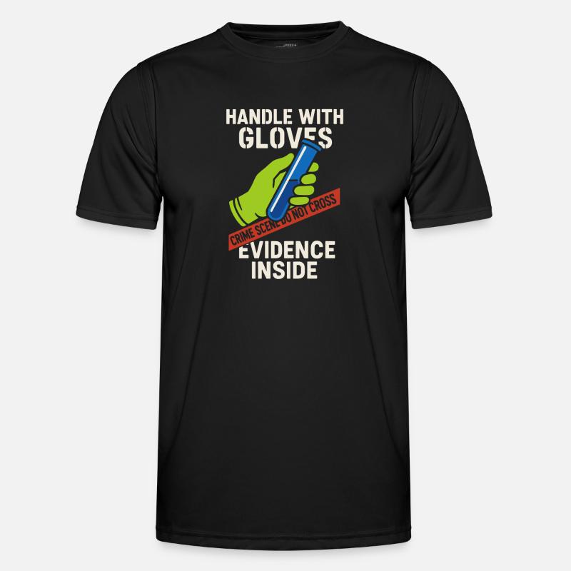 Forensic Chemist Crime Lab Toxicology - Men's Functional T-Shirt - black