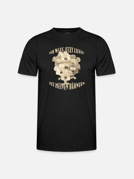 Chickens Saying - Men's Functional T-Shirt - black