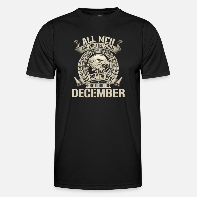 Dezember Eagle Unity Design - Männer Funktions-T-Shirt - Schwarz