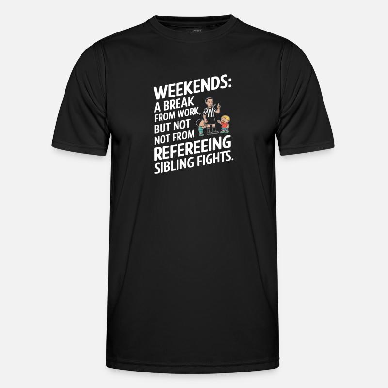 Weekend Sibling Reference Shirt - Men's Functional T-Shirt - black
