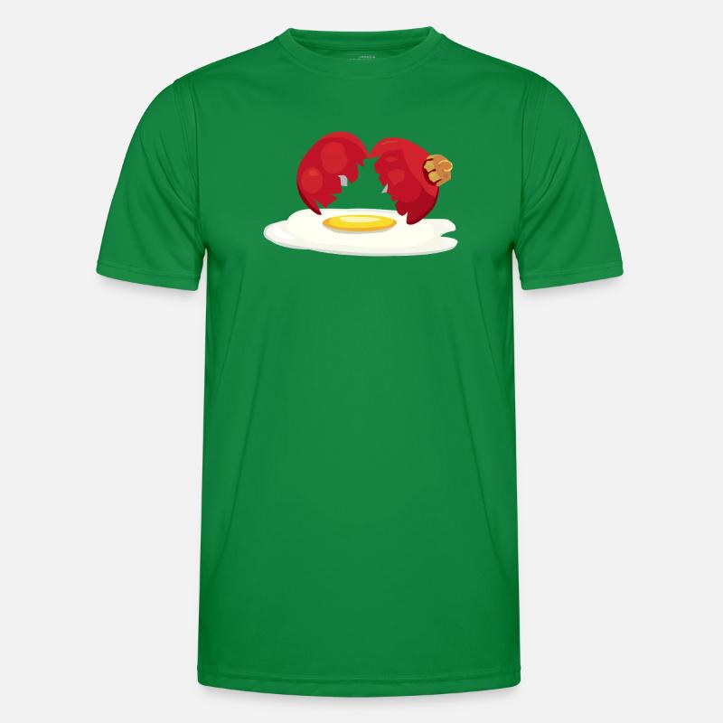 Weihnachtskugel zerbrochenes Ei Männer Funktions-T-Shirt
