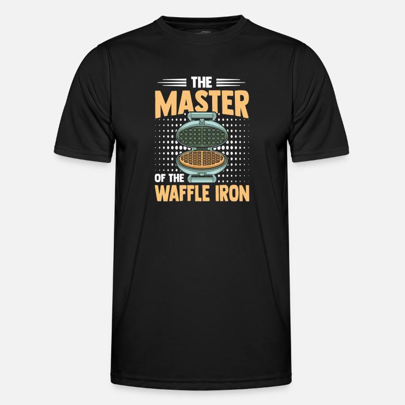 Waffle Maker Master Professional Waffle Expert - Men's Functional T-Shirt - black