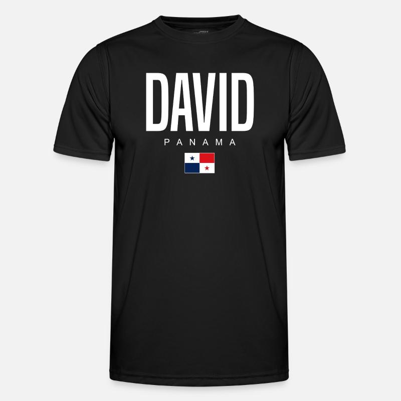 David Panama Panamaer - Männer Funktions-T-Shirt - Schwarz
