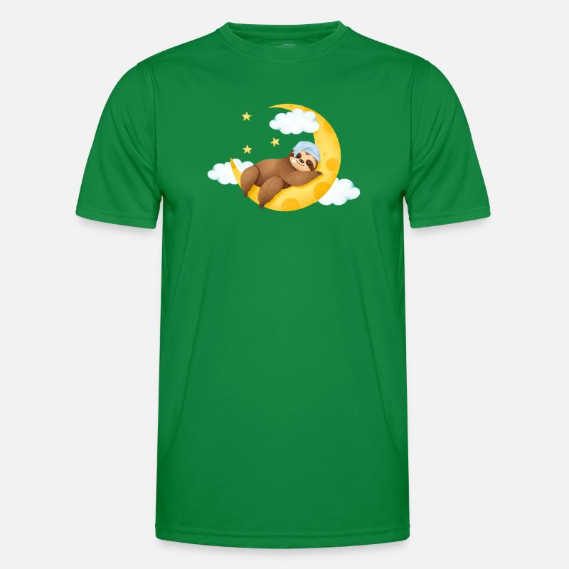Sloth on the Moon Men's Functional T-Shirt
