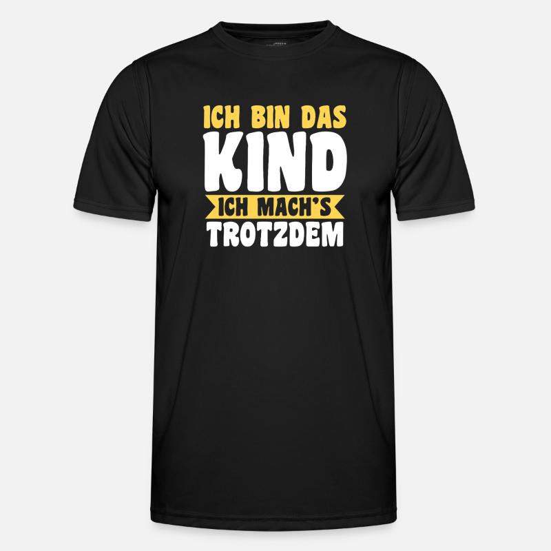 Mutter Team Mama - Männer Funktions-T-Shirt - Schwarz