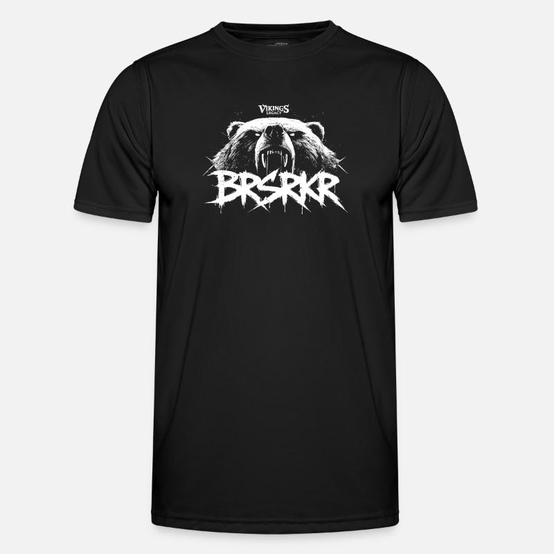 BRSRKR v2 - Männer Funktions-T-Shirt - Schwarz