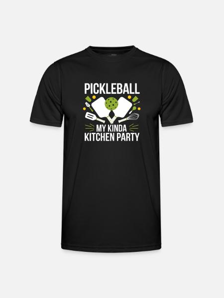 Pickleball My Kinda Kitchen Party - Men's Functional T-Shirt - black