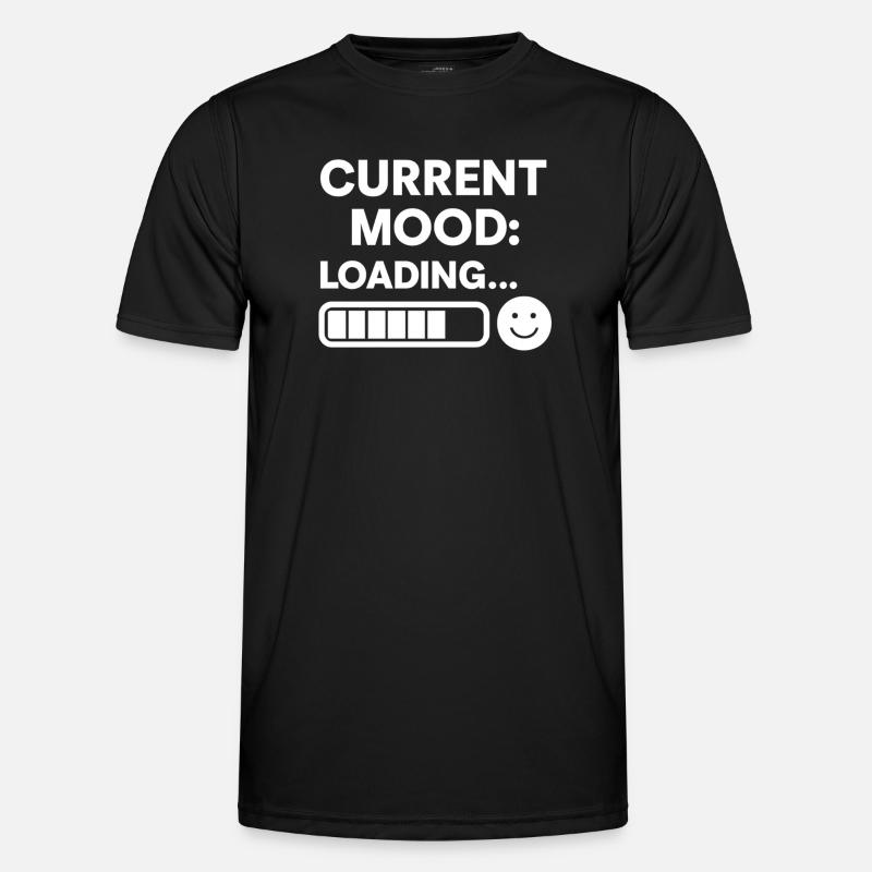 Current Mood Loading - Männer Funktions-T-Shirt - Schwarz