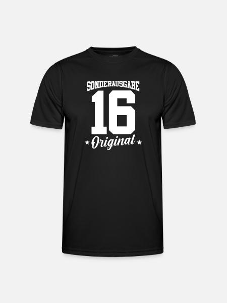 16 Birthday - Men's Functional T-Shirt - black