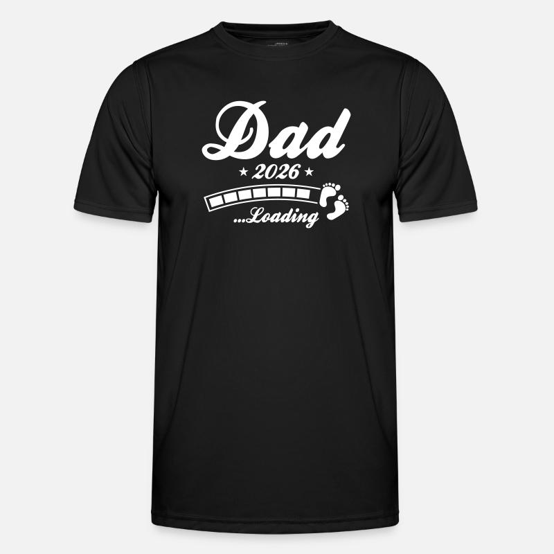 Dad 2026 Loading Papa - Men's Functional T-Shirt - black
