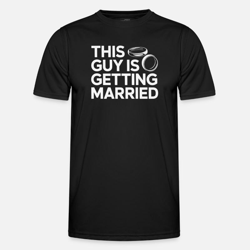 This Guy Is Getting Married - Men's Functional T-Shirt - black