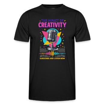 Die Kraft der Kreativität - Männer Funktions-T-Shirt - Schwarz - Vorne - AI Model Male 178 dark (178cm)