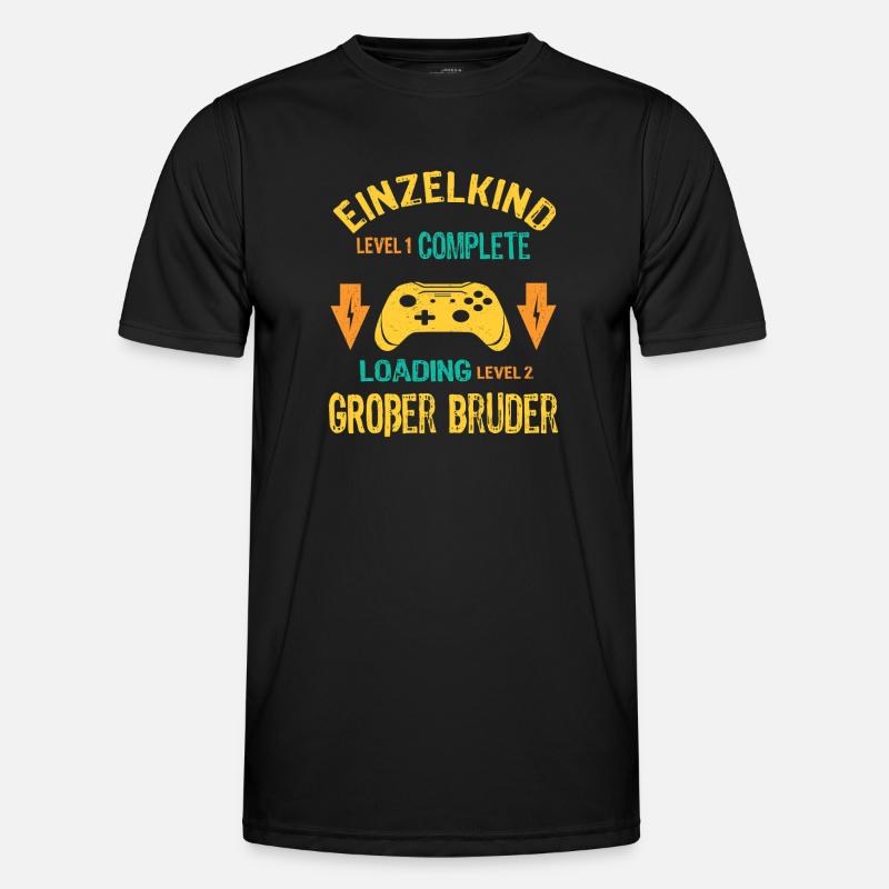 Einzelkind Complete - Loading Großer Bruder 2026 - Männer Funktions-T-Shirt - Schwarz