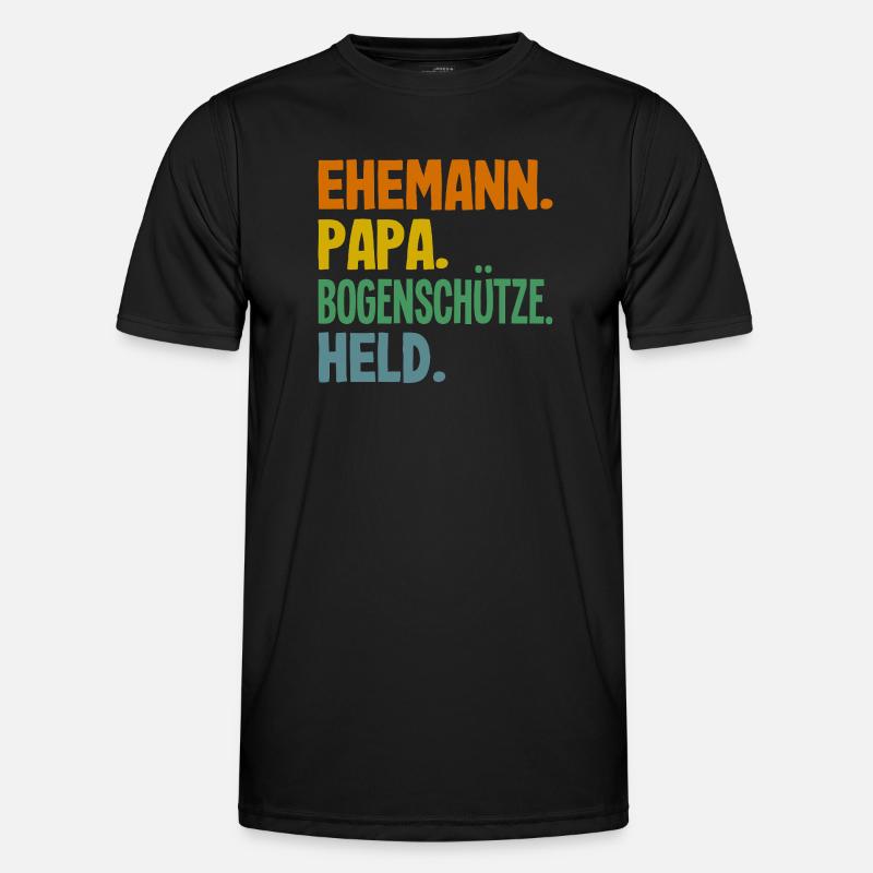 Bogenschießen Bogenschütze Geschenk Männer Funktions-T-Shirt