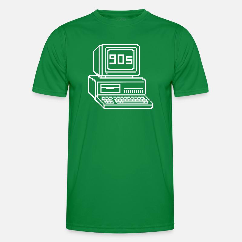 Retro 90s Console Pixel Art Men's Functional T-Shirt