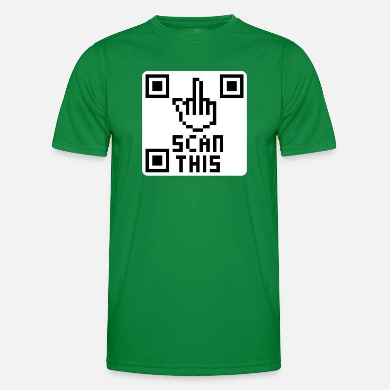 QRcode doigt d'honneur T-shirt sport Homme