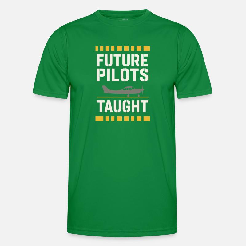 Fluglehrer Cfi Pilot Luftfahrtlehrer Männer Funktions-T-Shirt