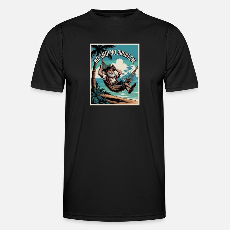 No Ship No Problem - Men's Functional T-Shirt - black