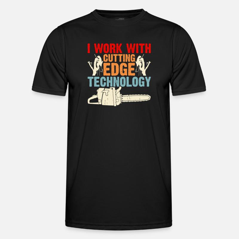 Baumpfleger Holzarbeiter Waldarbeiter Geschenk - Männer Funktions-T-Shirt - Schwarz