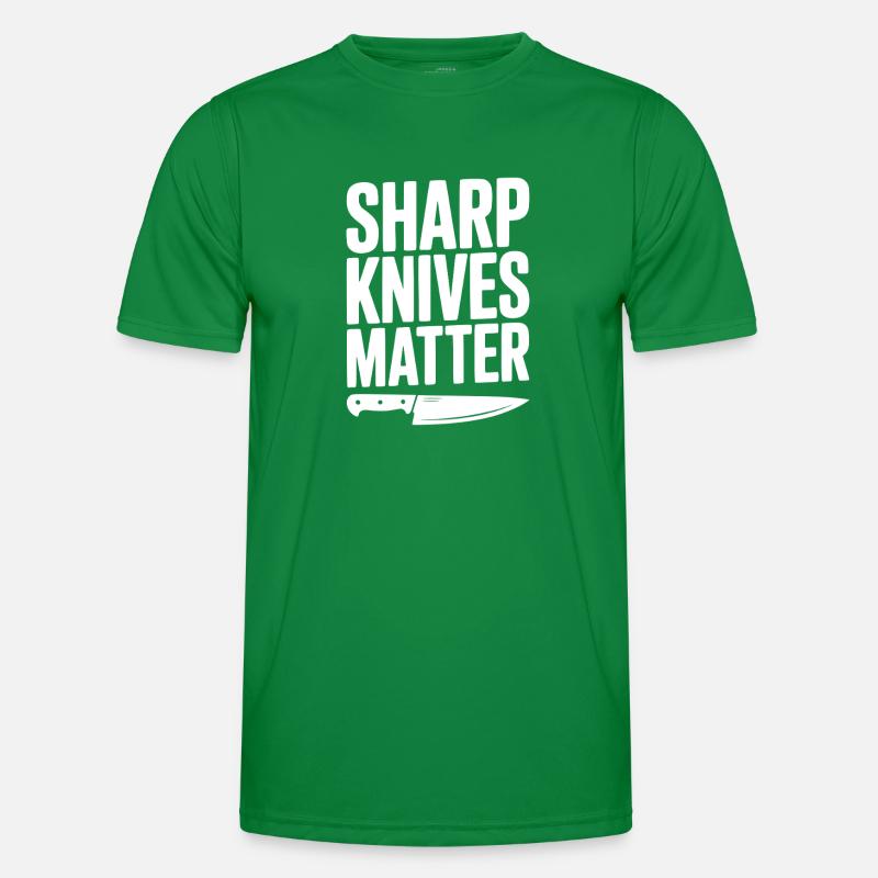 Sharp Knives Matter Men's Functional T-Shirt