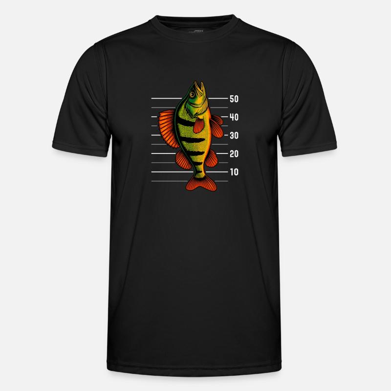 Perch Perch Perch Perch Bait - Men's Functional T-Shirt - black