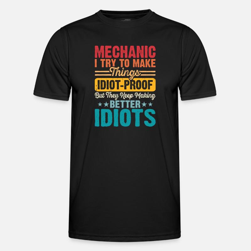 Mechanic Mechatronics Technician Handyman Gift - Men's Functional T-Shirt - black